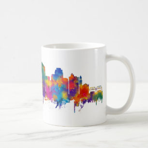 Taza De Café Línea aérea de Michigan Grand Rapids