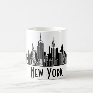 Taza De Café Línea aérea de Nueva York