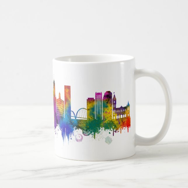 Taza De Café Línea aérea de Perth Australia (Derecha)