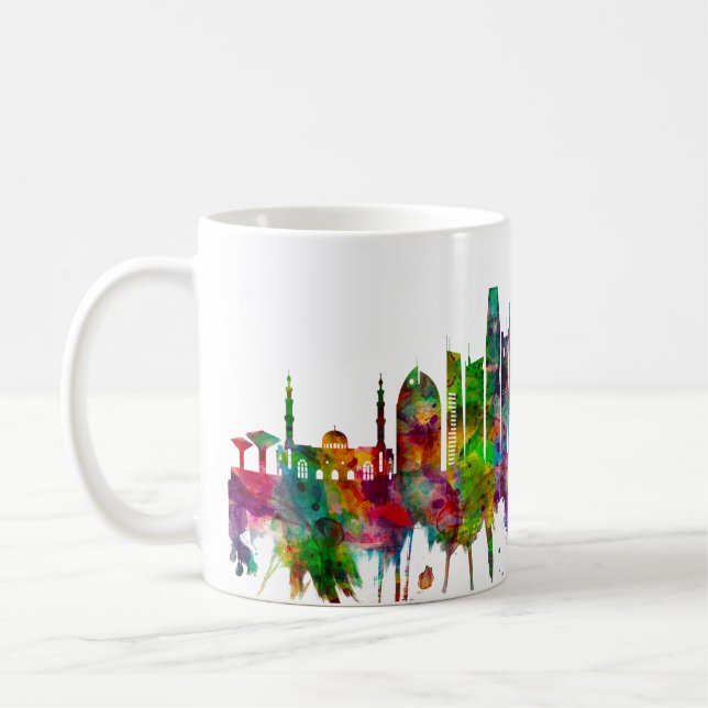 Taza De Café Línea aérea de Riad Arabia Saudita (Izquierda)