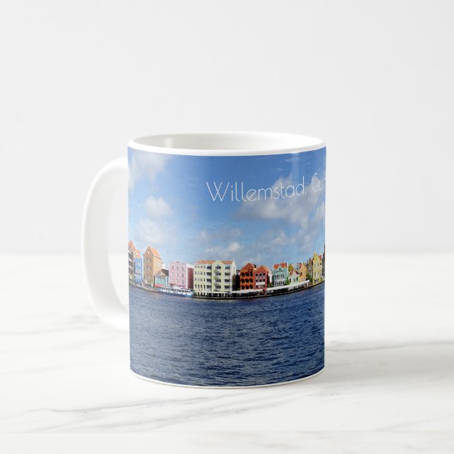 Taza De Café Línea aérea de Willemstad (Anverso izquierdo)