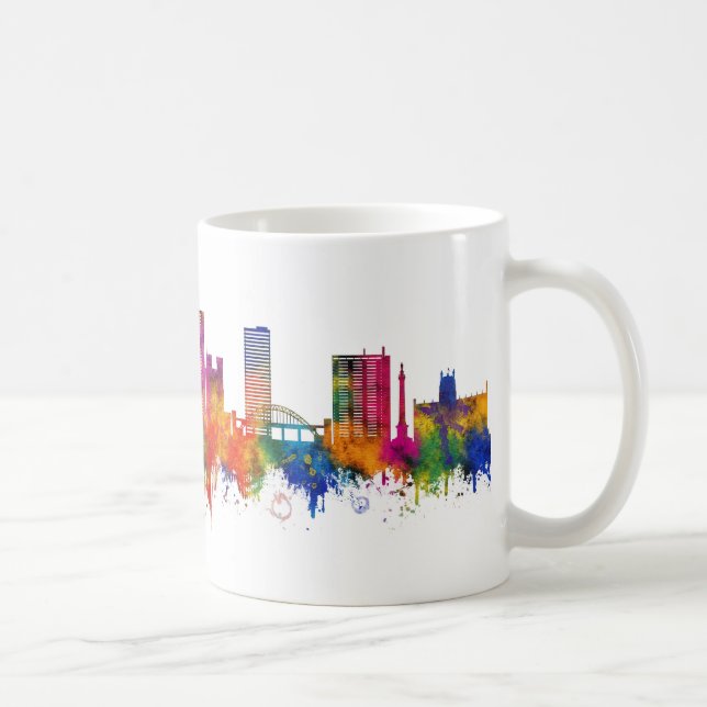 Taza De Café Línea aérea del Reino Unido de Newcastle (Derecha)