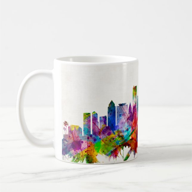 Taza De Café Línea aérea Miami Florida (Izquierda)