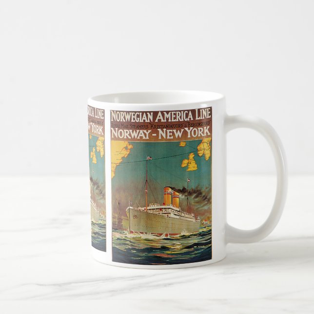 Taza De Café Línea americana noruega (Derecha)