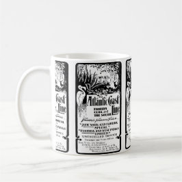 Taza De Café Línea atlántica ferrocarril 1934 de la costa