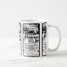 Taza De Café Línea atlántica ferrocarril 1934 de la costa