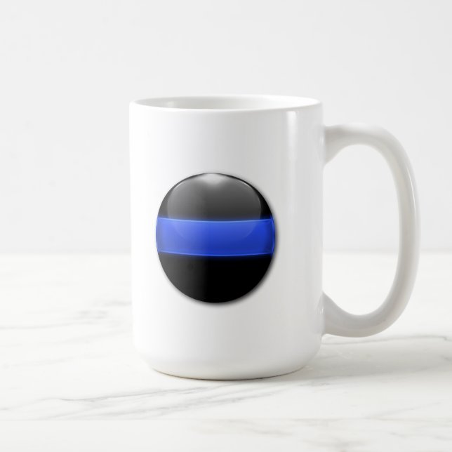 Taza De Café Línea Azul delgada (Derecha)