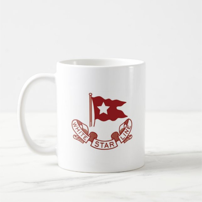 Taza De Café Línea blanca de la estrella (Izquierda)
