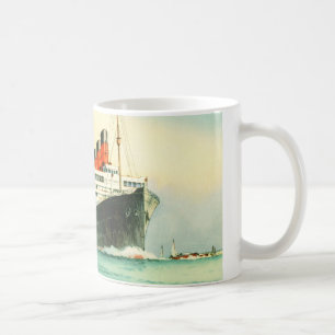 TAZA DE CAFÉ LÍNEA BLANCA NAVE DE LA ESTRELLA DE AQUITANIA