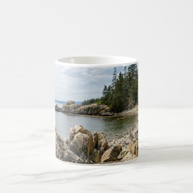 Taza De Café Línea costera de Maine (Centro)