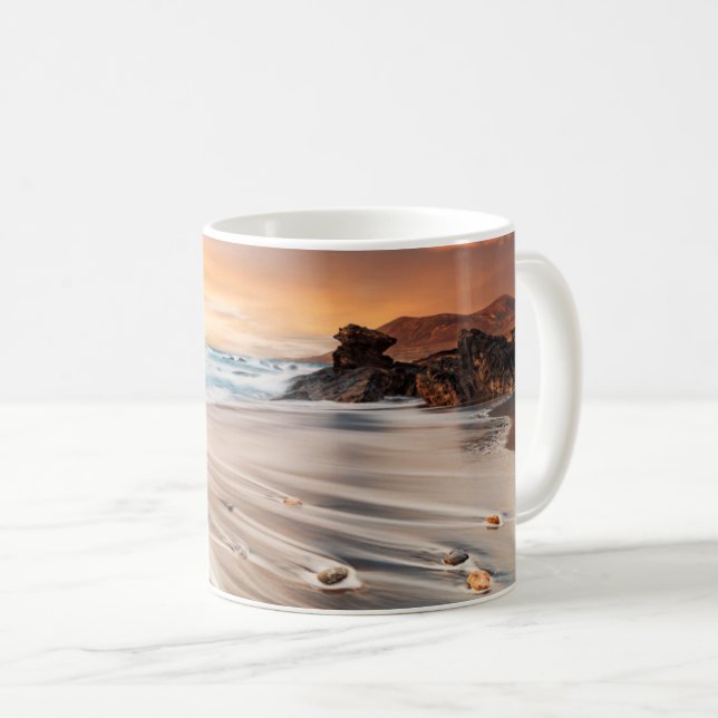 Taza De Café Línea costera | Islas Canarias, España (Anverso derecho)