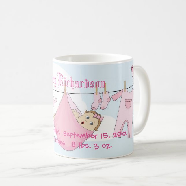 Taza De Café Línea Cute Baby Clothes (Anverso derecho)