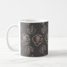 Línea de arte Rosa de Rubor / Floral elegante