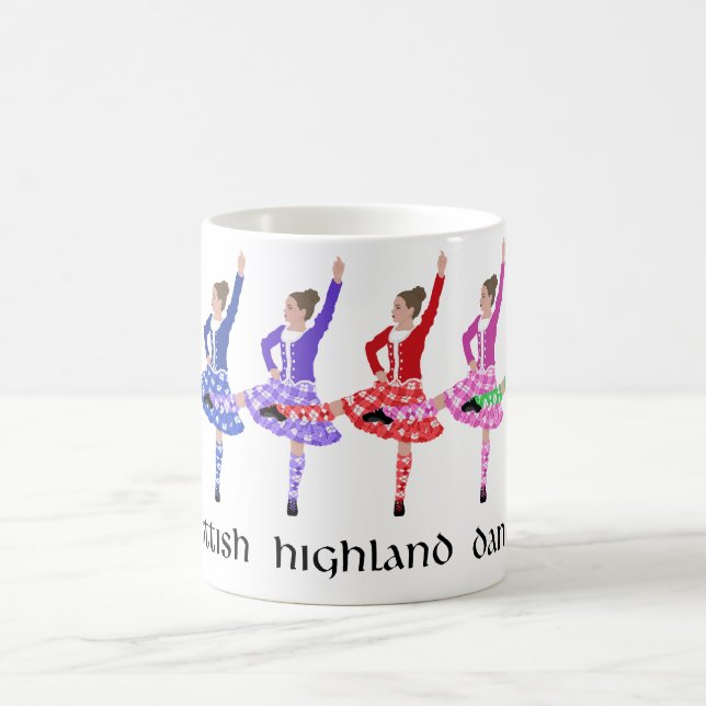 Taza De Café Línea de baile de las Highlands escocesas (Centro)
