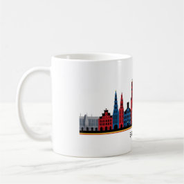 Taza De Café Línea de bocetos de Bruselas 1