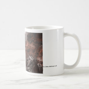 Taza De Café Línea de la playa brumosa del estado de Washingto
