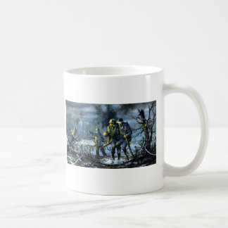 Taza De Café Línea de Siegfried en las maderas de Campholz