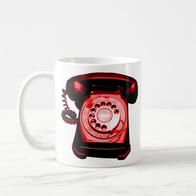 Taza De Café Línea directa Crimson (Izquierda)