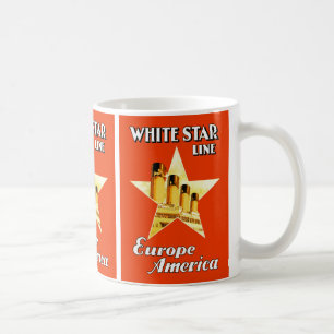 Taza De Café Línea Estrella Blanca