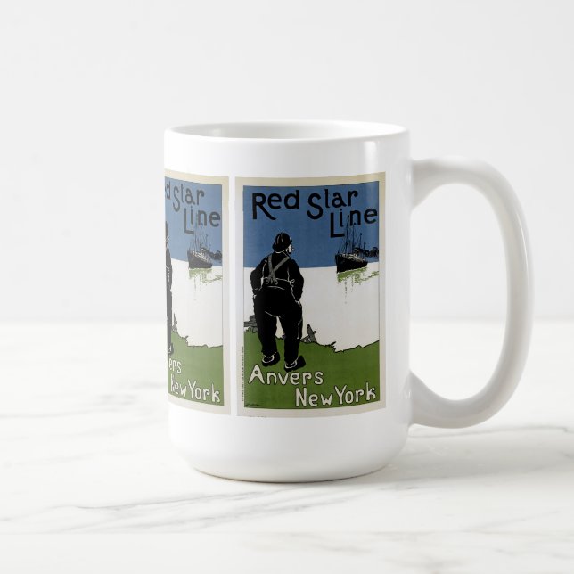 Taza De Café Línea Estrella Roja (Derecha)