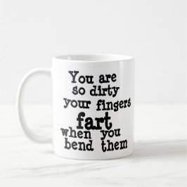 Taza De Café Línea Farty Fingers