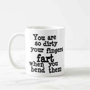 Taza De Café Línea Farty Fingers