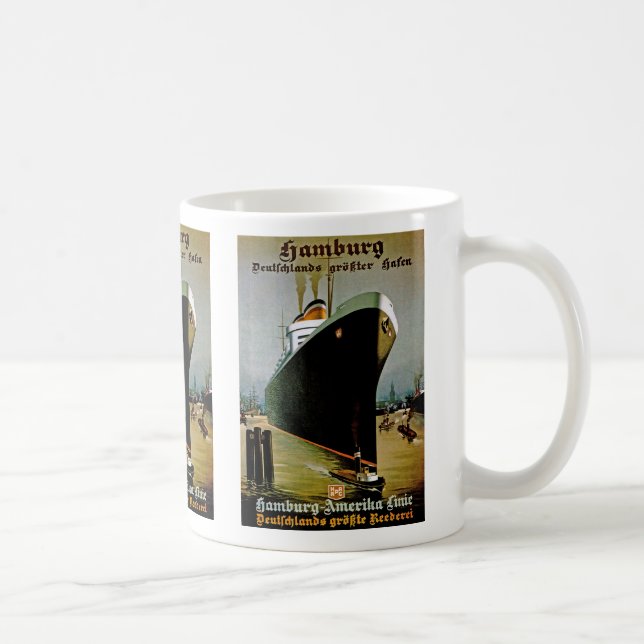 Taza De Café Línea Hamburgo-Amerika (Derecha)