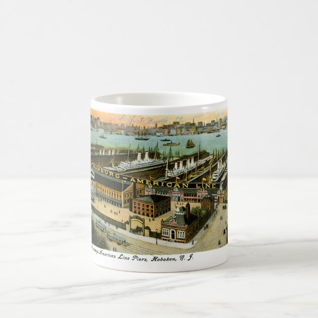 Taza De Café Línea Hamburgo-Estados Unidos, Hoboken, Nueva Jers (Centro)