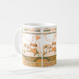 Taza De Café Línea rápida calendario de la orilla