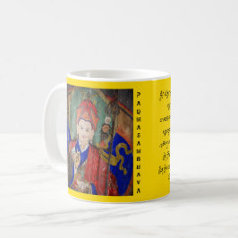 Taza De Café Línea Rinpoche y siete rezo de Guru (tibetano de