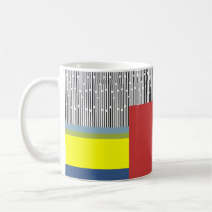 Taza De Café Líneas abstractas y Rectángulos