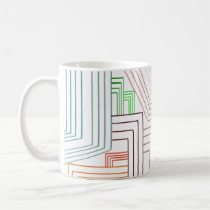Taza De Café Líneas Art Deco