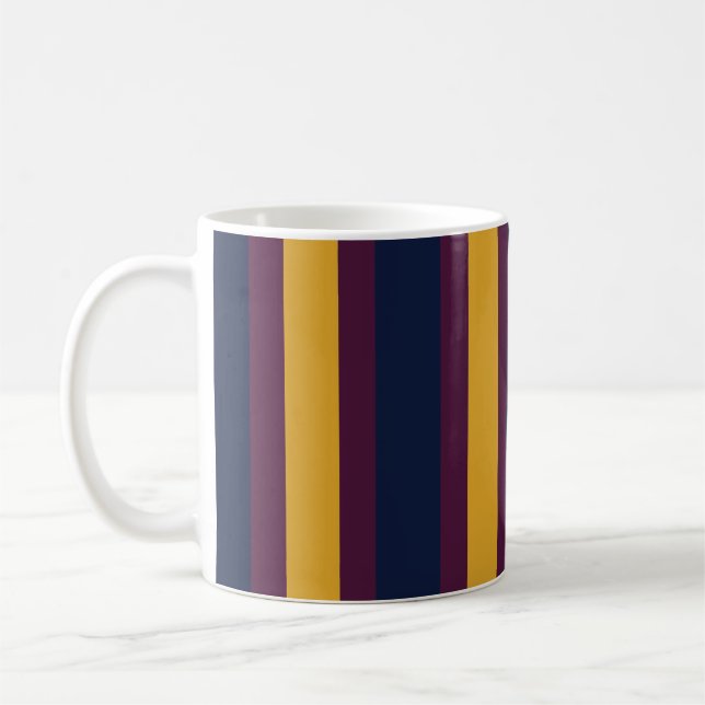 Taza De Café Lineas Azul (Izquierda)