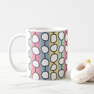 Taza De Café Líneas coloreadas de Pastel MCM