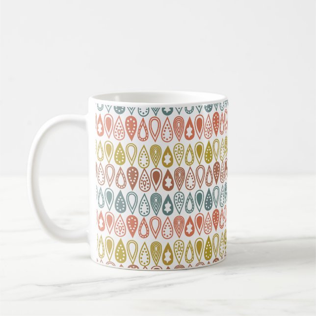 Taza De Café Líneas de Boho (Izquierda)