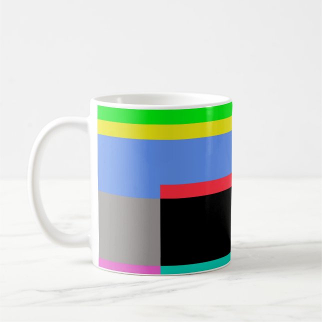 Taza De Café Líneas de color (Izquierda)
