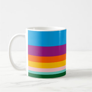 Taza De Café Líneas de color