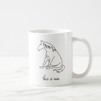 Taza De Café Líneas del potro - esto es Niza