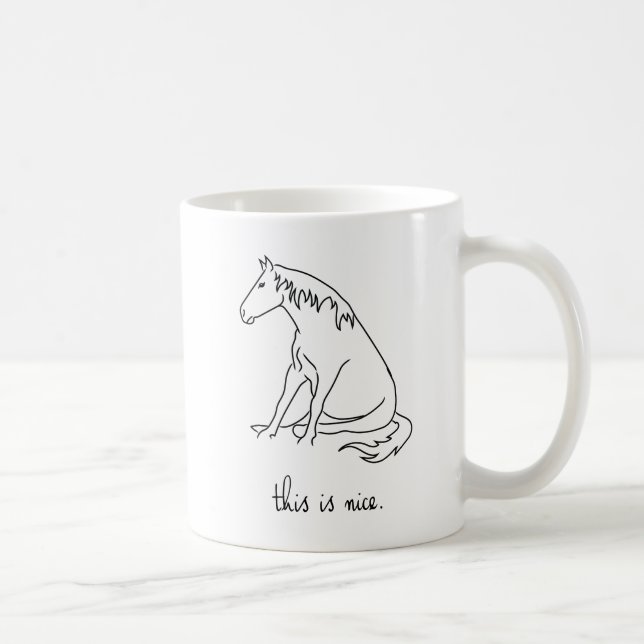 Taza De Café Líneas del potro - esto es Niza (Derecha)