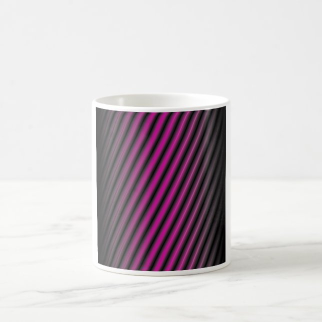 Taza De Café Líneas Difusas Moradas (Centro)