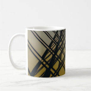Taza De Café Líneas doradas cruzadas
