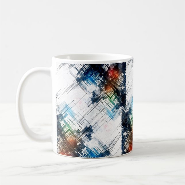 Taza De Café Líneas explosivas (Izquierda)