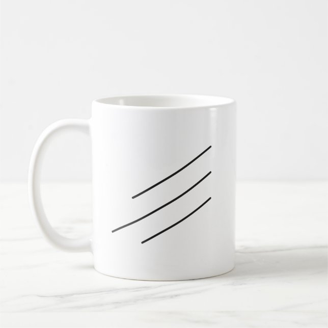 Taza De Café Líneas negras (Izquierda)