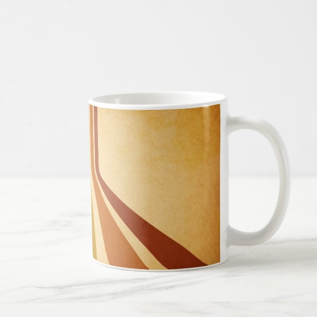Taza De Café Líneas retro (Derecha)