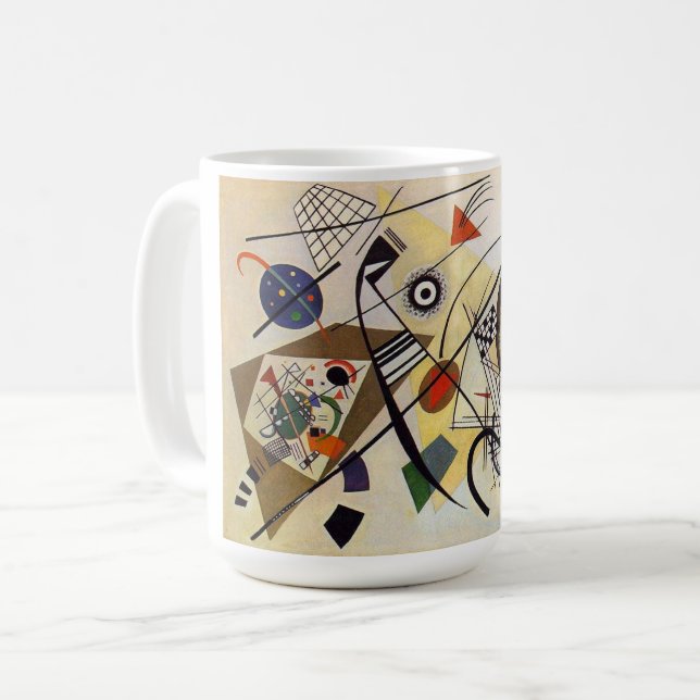 Taza De Café Líneas transversales (Anverso izquierdo)