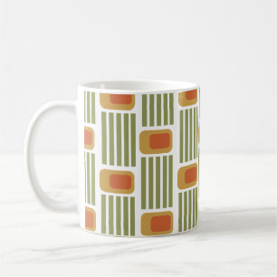 Taza De Café Líneas verdes y cajas de café Mug