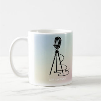 Taza De Café Líneas vocales vintage
