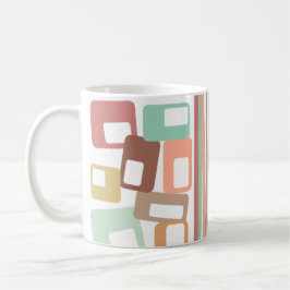 Taza De Café Líneas y Rectángulos