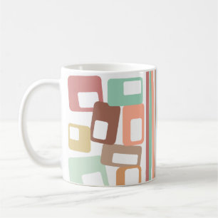Taza De Café Líneas y Rectángulos