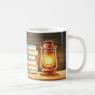 Taza De Café Linterna de aceite de estilo vintage, a menudo uti